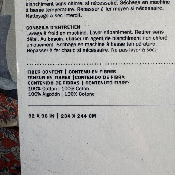 Ralph Lauren Luxury Mirabelle Full Queen Duvet Terracotta 92” x 96" NEW Preppy - Picture 7 of 9